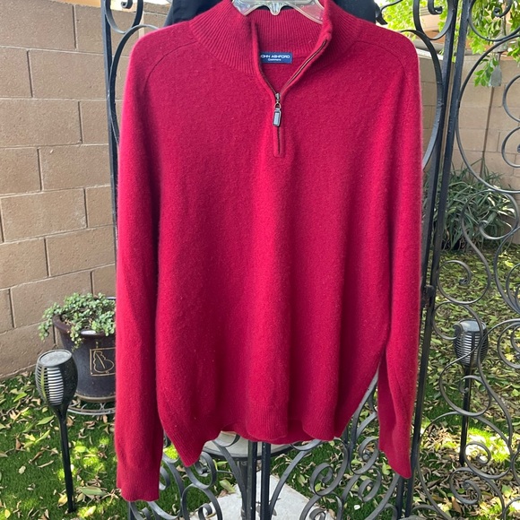 John Ashford 0 Cashmere Quarter Zip 
